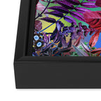 Multicolor Floral Pattern Framed Canvas Print Gallery Image 3