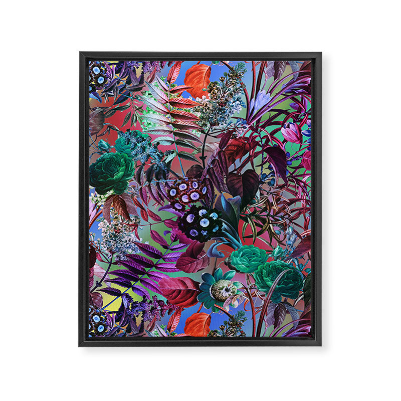 Multicolor Floral Pattern Framed Canvas Print Gallery Image 6