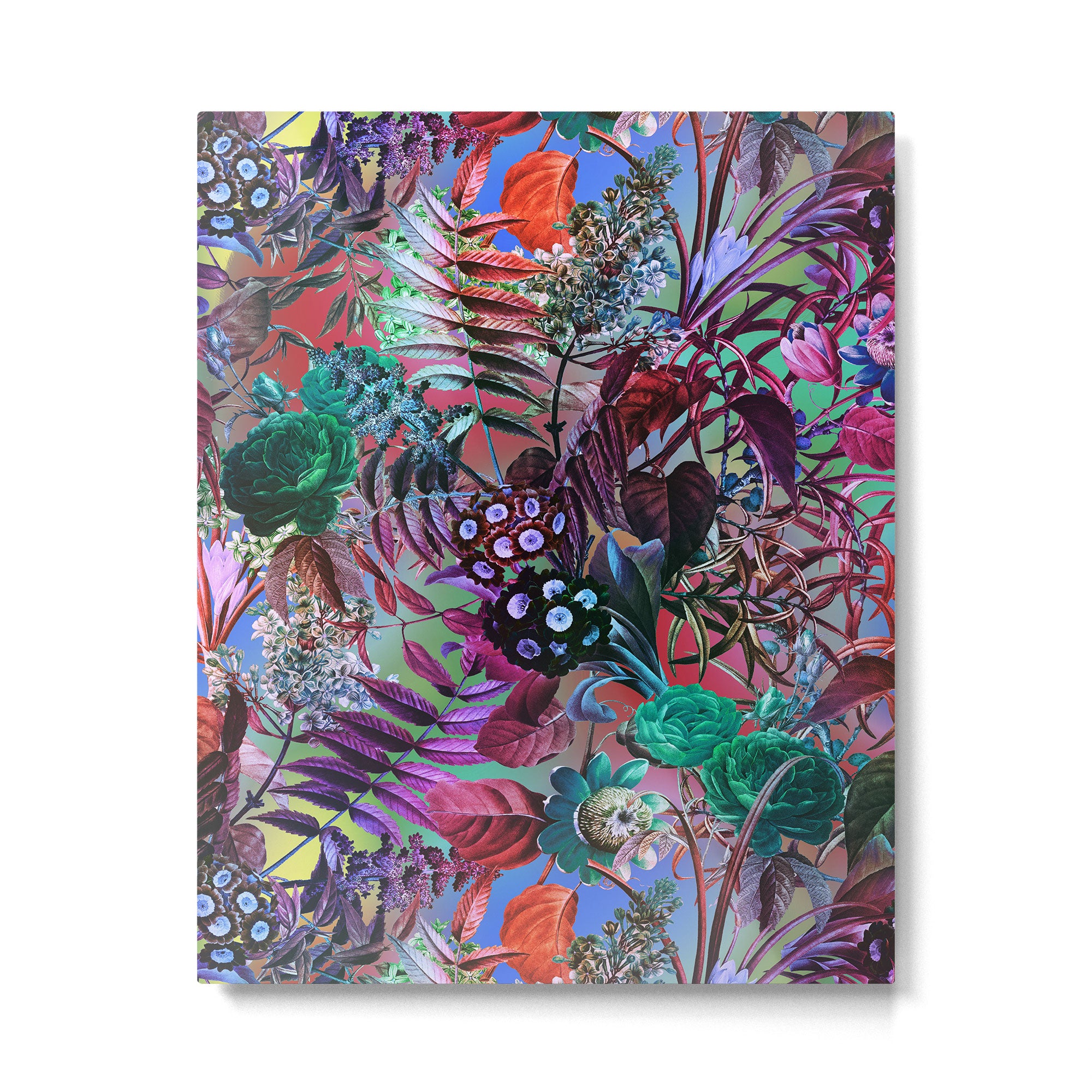 Multicolor Floral Pattern Metal Print Gallery Image 4