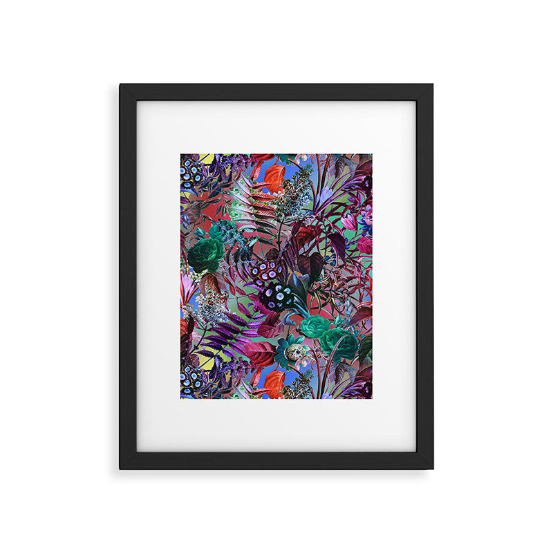 Multicolor Floral Pattern Framed Art Print Gallery Image 5