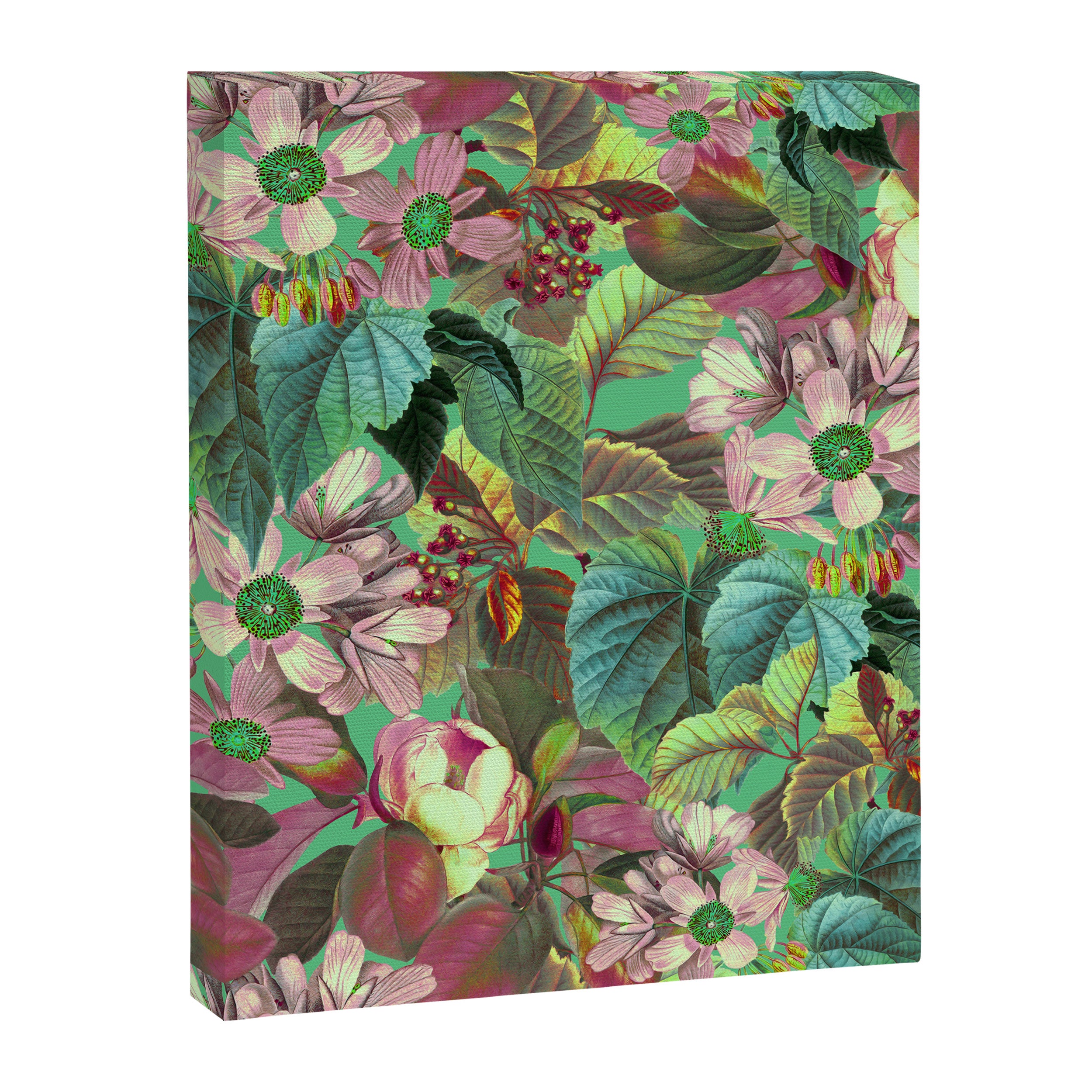 Multicolor Modern Floral Garden Canvas Print Gallery Image 6