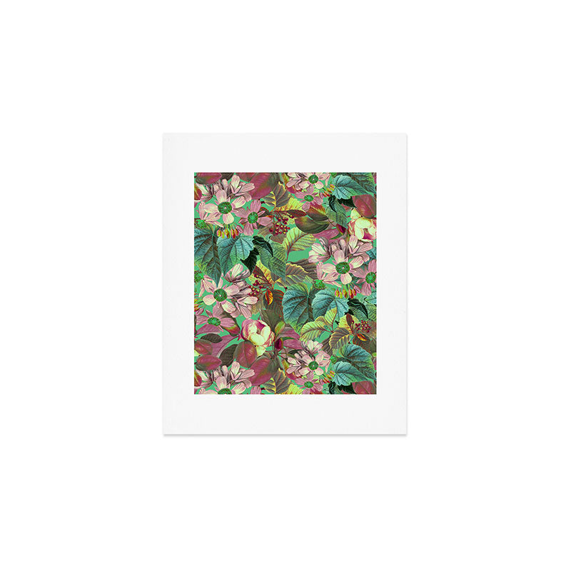 Multicolor Modern Floral Garden Art Print Gallery Image 1