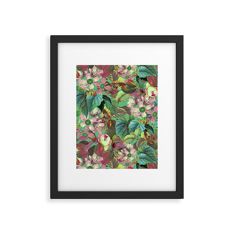 Multicolor Modern Floral Garden Framed Art Print Gallery Image 5