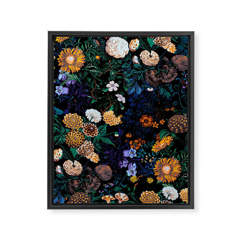 Multicolor Night Forest Framed Canvas Print Gallery Image 8