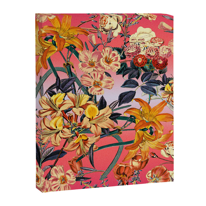 Multicolor Summer Floral Pattern Canvas Print Gallery Image 1