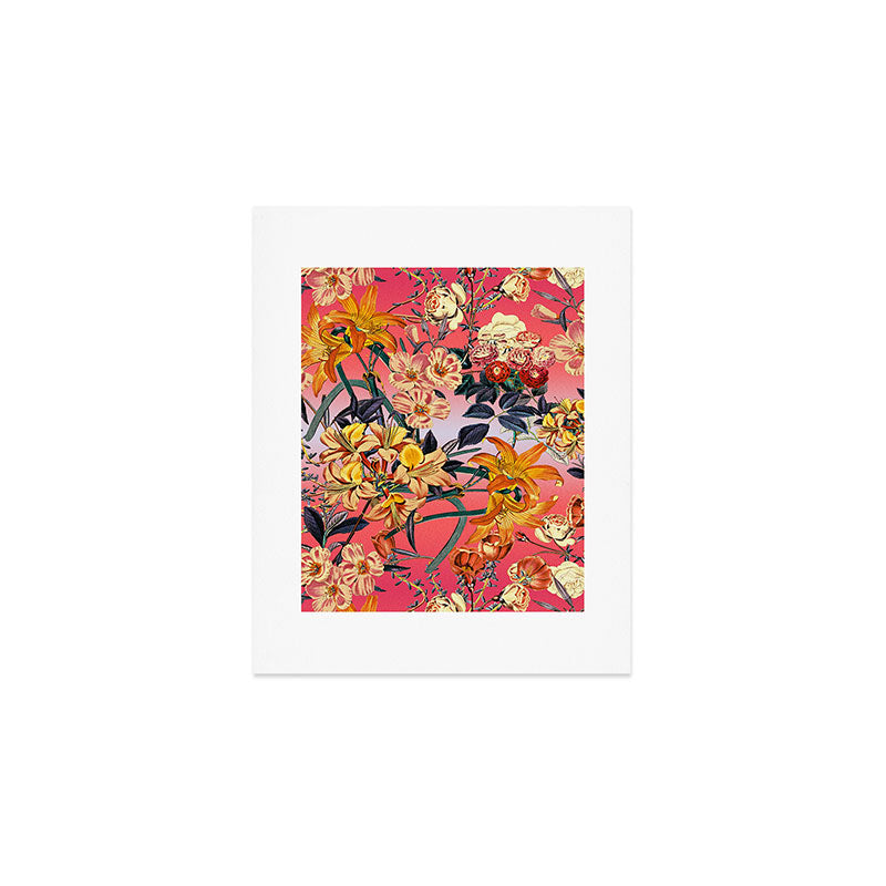 Multicolor Summer Floral Pattern Art Print Gallery Image 1
