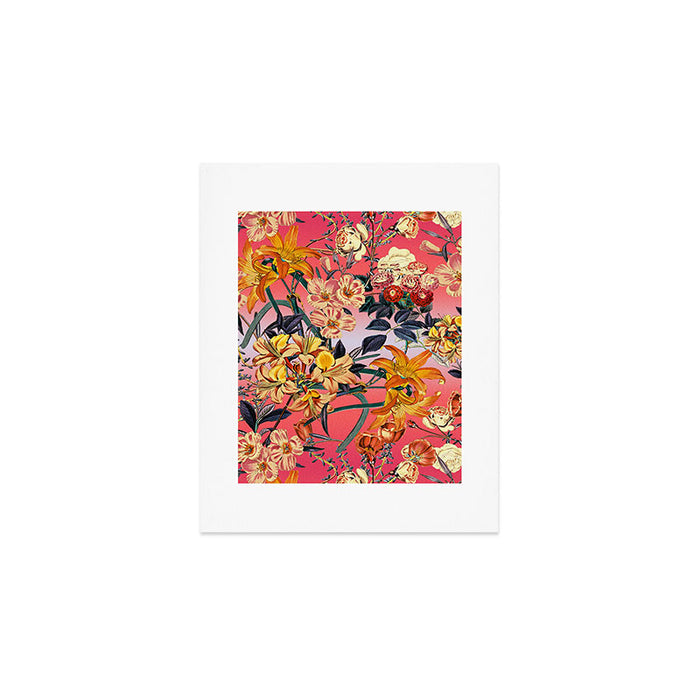 Multicolor Summer Floral Pattern Art Print Gallery Image 1