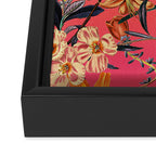 Multicolor Summer Floral Pattern Framed Canvas Print Gallery Image 3