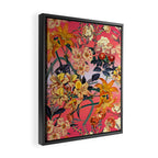 Multicolor Summer Floral Pattern Framed Canvas Print Gallery Image 2