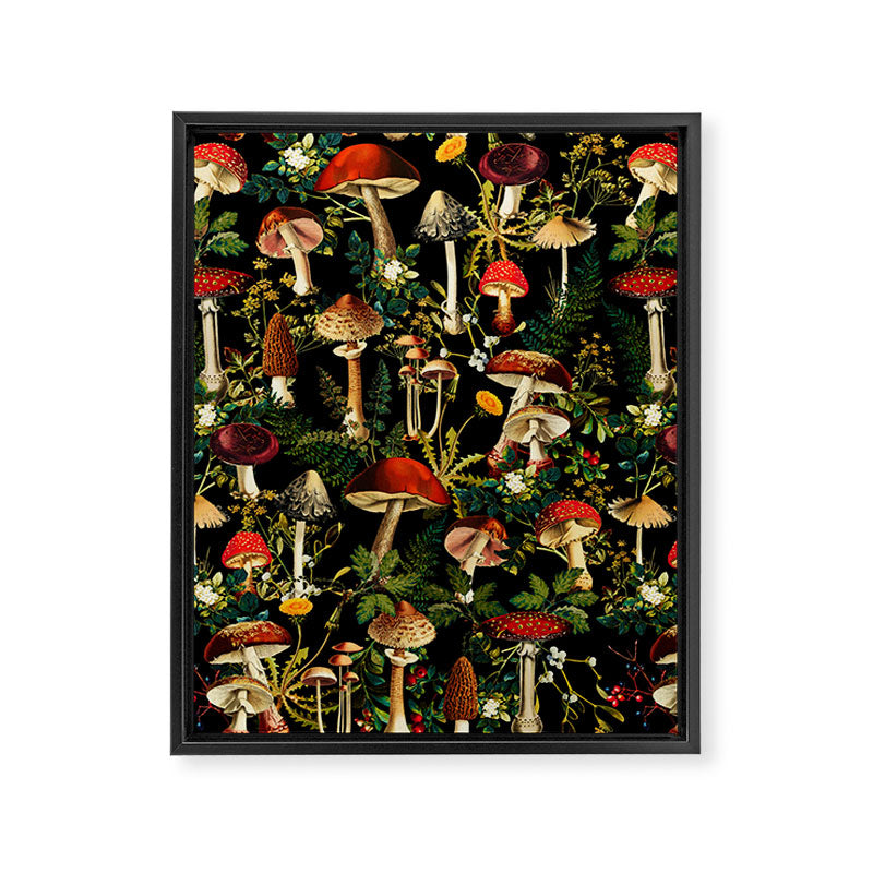 Mushroom Paradise Framed Canvas Print Gallery Image 6