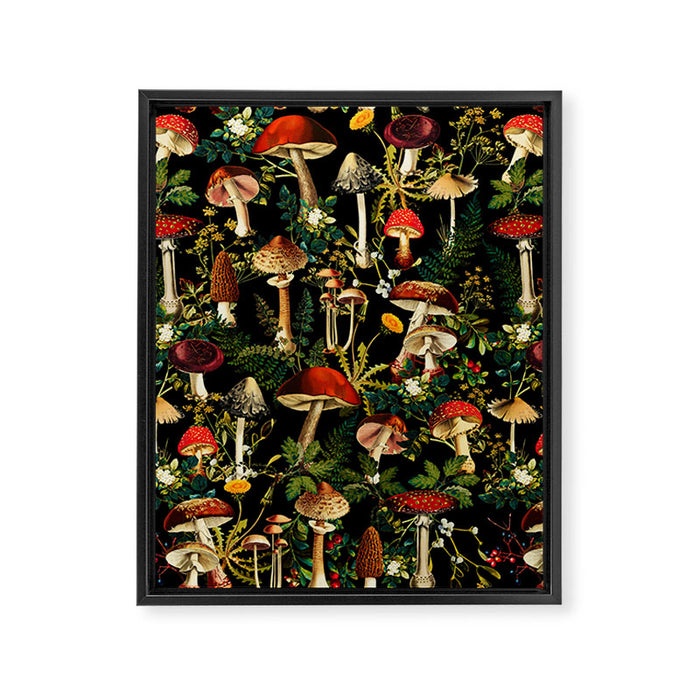 Mushroom Paradise Framed Canvas Print Gallery Image 1