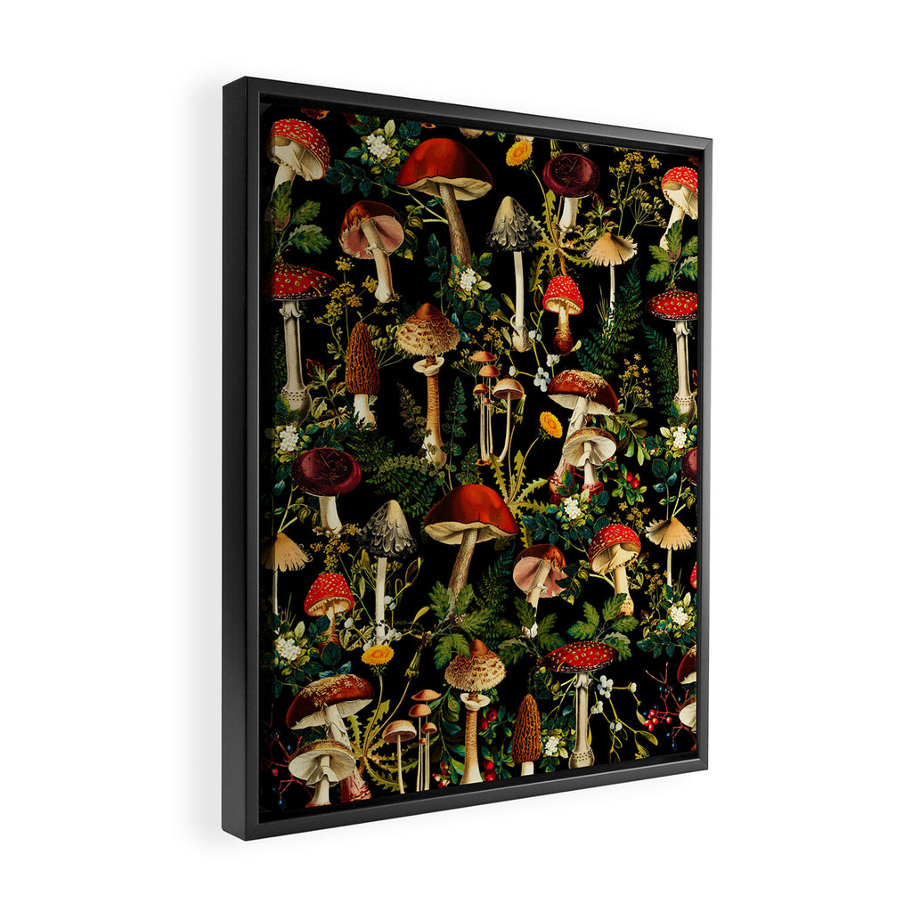 Mushroom Paradise Framed Canvas Print Gallery Image 2