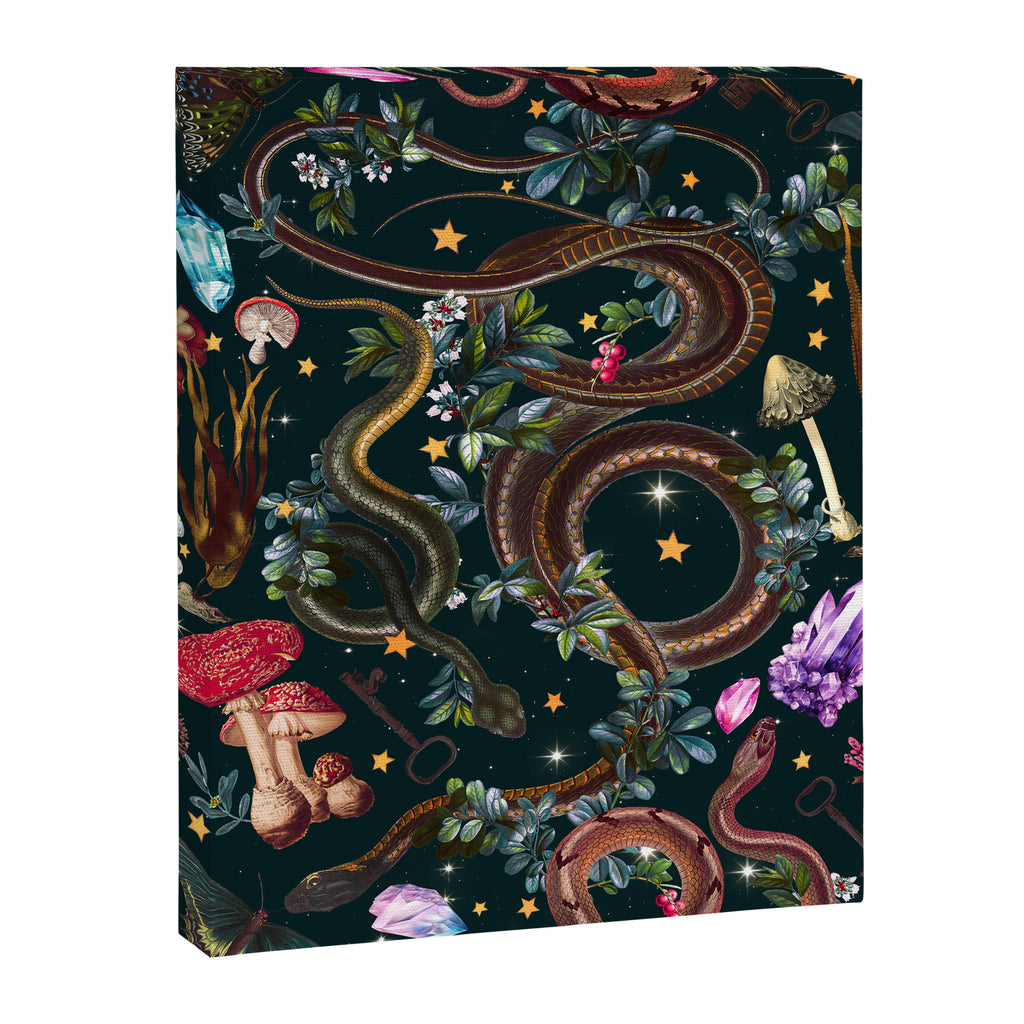 Mysterious Mushroom Forest III - Night Canvas Print Gallery Image 6