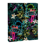 Neon Leaf Pattern Canvas Print Gallery Image 8
