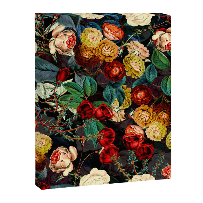 Night Botanical Forest Canvas Print Gallery Image 1