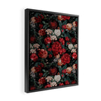 Night Garden Roses Framed Canvas Print Gallery Image 2