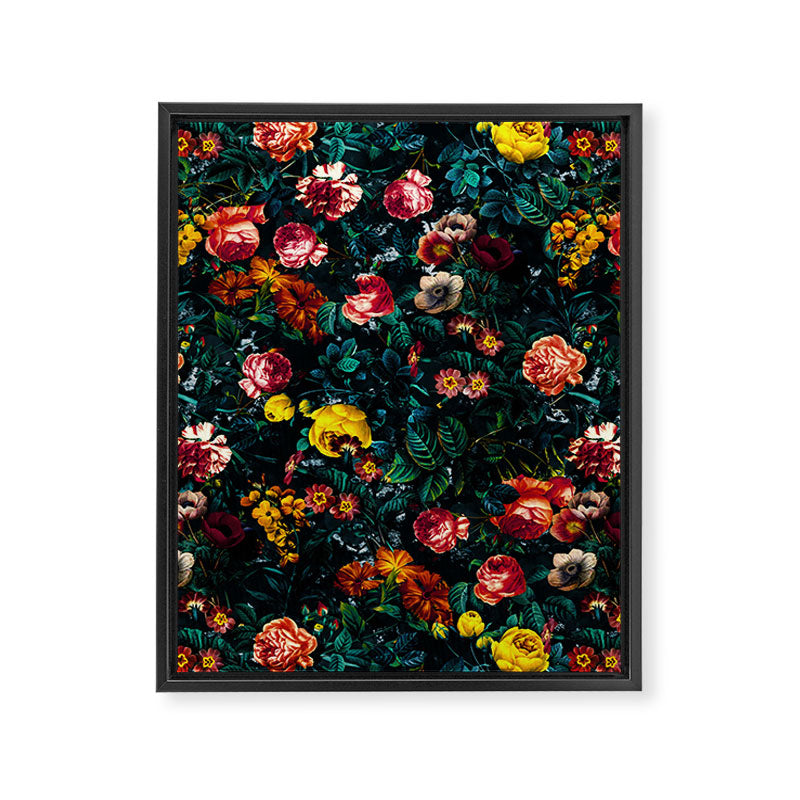 Night Garden XXX Framed Canvas Print Gallery Image 6