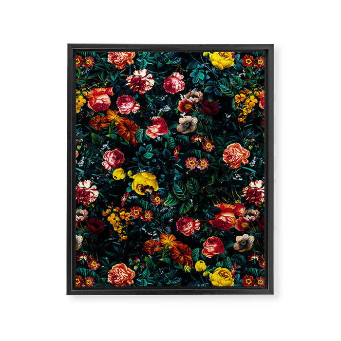 Night Garden XXX Framed Canvas Print Gallery Image 1