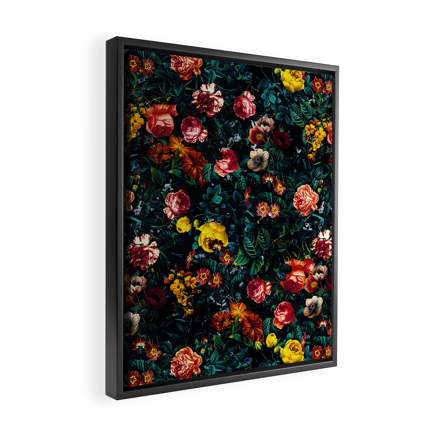 Night Garden XXX Framed Canvas Print Gallery Image 2