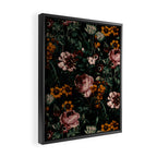 Night Roses Garden Framed Canvas Print Gallery Image 2