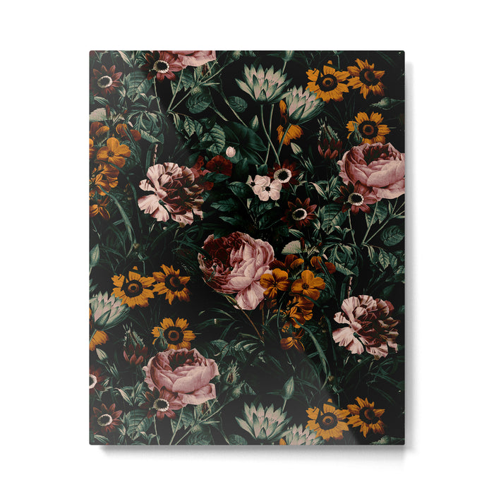 Night Roses Garden Metal Print Gallery Image 1