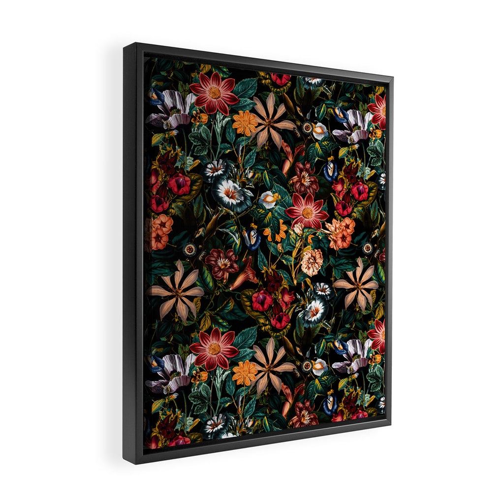 NIGHT-GARDEN-XXIV Framed Canvas Print Gallery Image 2