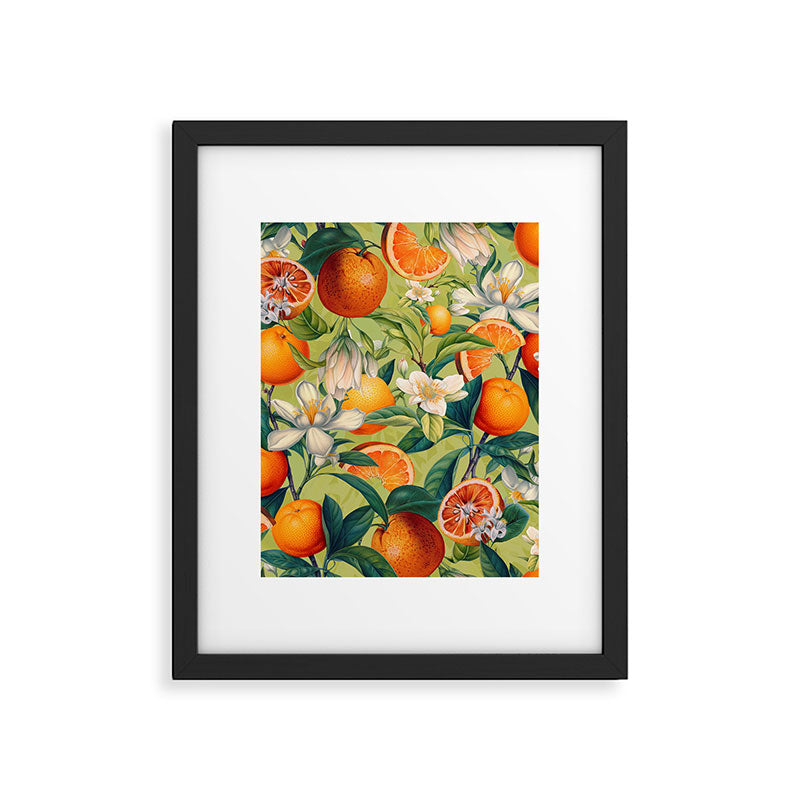 Orange Blossoms Framed Art Print Gallery Image 5