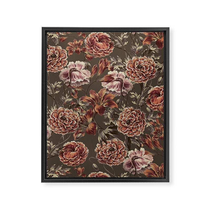 ORANGE LILY AND POPPY Framed Canvas Print Gallery Image 6