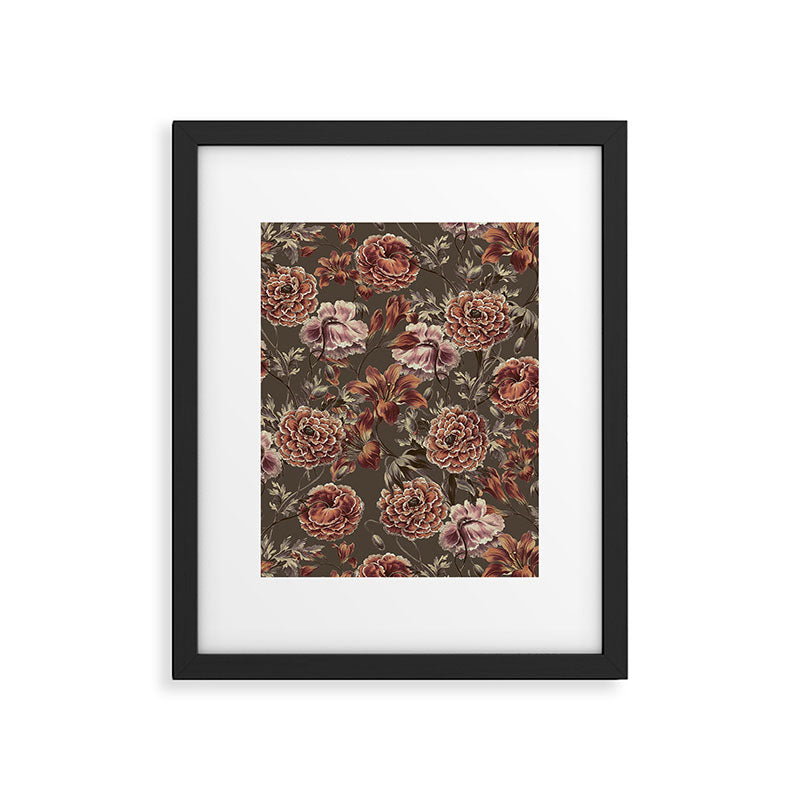 ORANGE LILY AND POPPY Framed Art Print Gallery Image 5