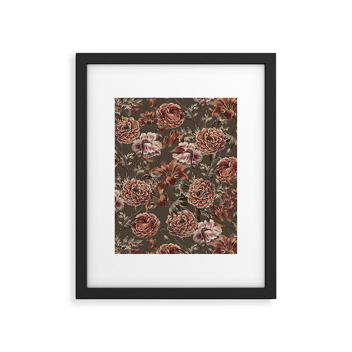 ORANGE LILY AND POPPY Framed Art Print Gallery Image 1