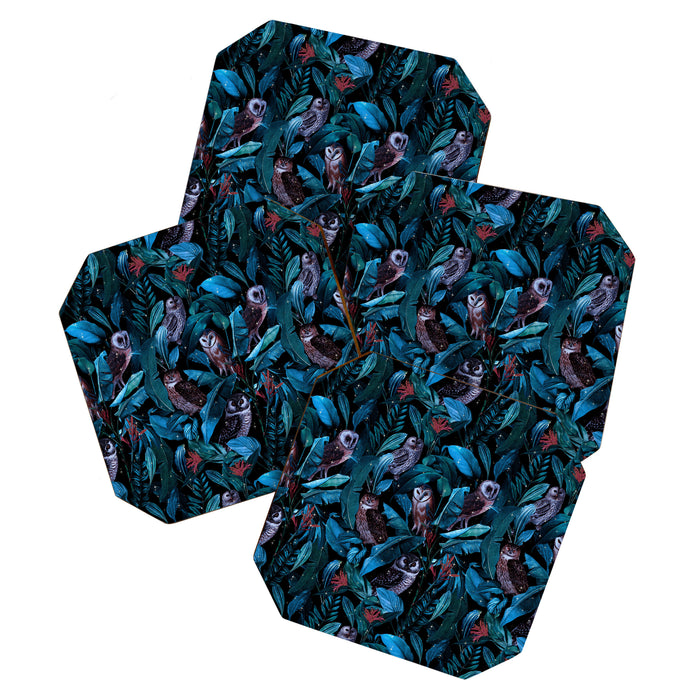 Owl and Leaf Garden Coaster Gallery Image 1