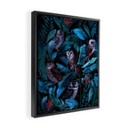 Owl and Leaf Garden Framed Canvas Print Gallery Image 2