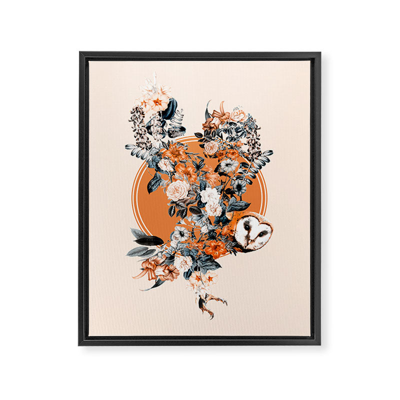 Owl Framed Canvas Print Gallery Image 6