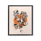 Owl Framed Canvas Print Gallery Image 6