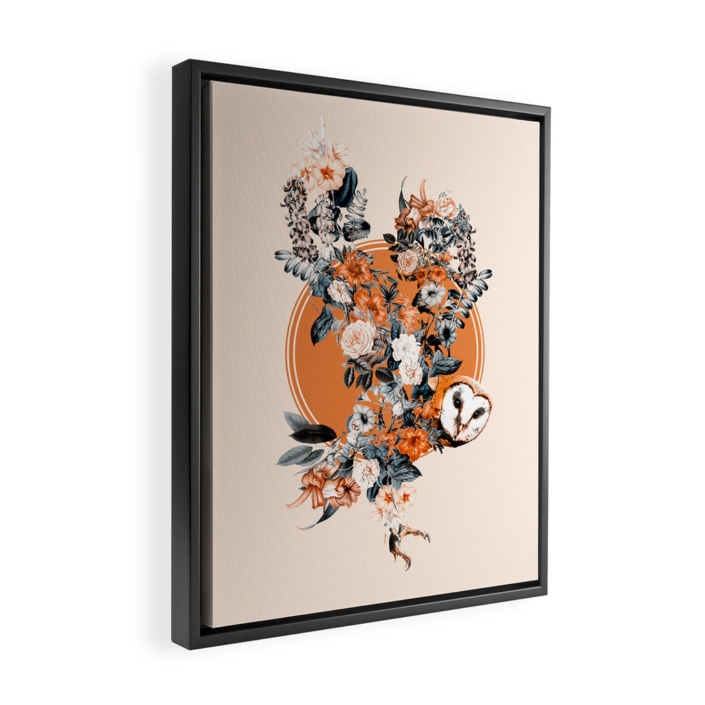 Owl Framed Canvas Print Gallery Image 2
