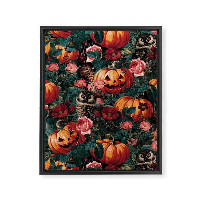 Owl Whisper in the Dark Framed Canvas Print Gallery Image 6