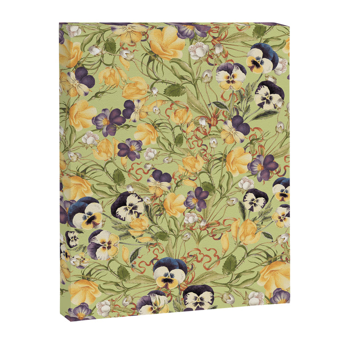 Pansy Floral Pattern Canvas Print Gallery Image 1
