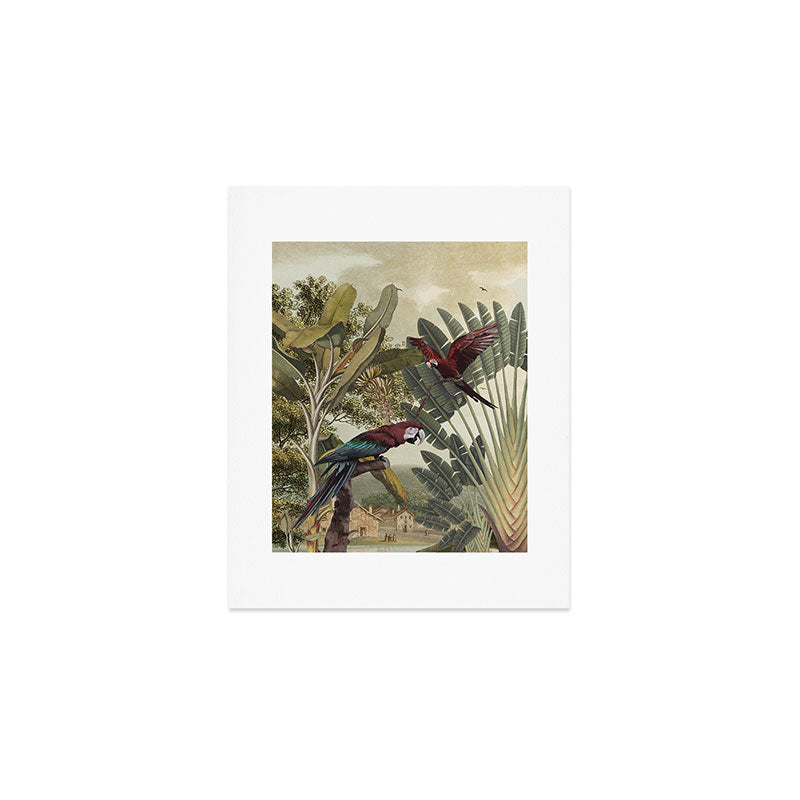 Parrot Garden Art Print Gallery Image 1