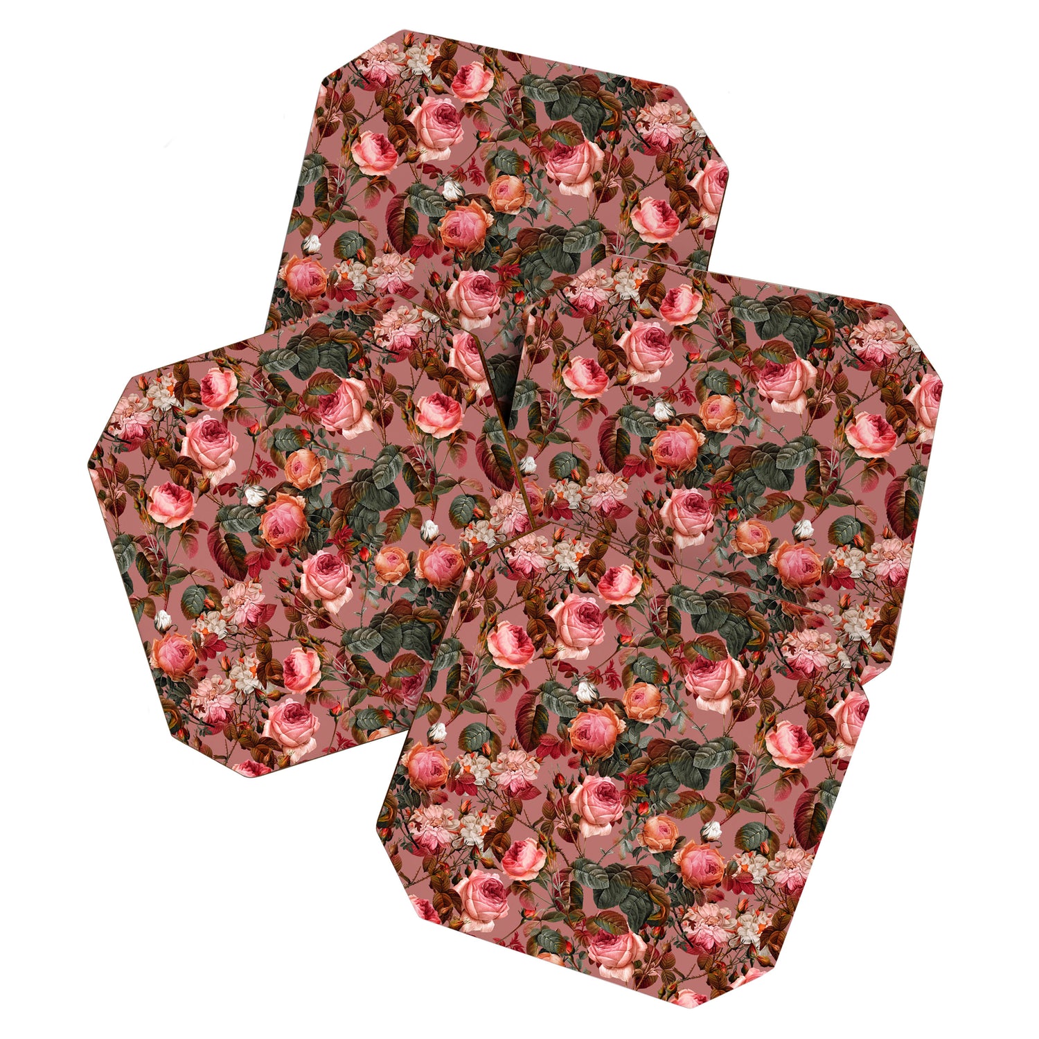 Pastel Floral Pattern Coaster Gallery Image 1