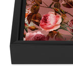 Pastel Floral Pattern Framed Canvas Print Gallery Image 3