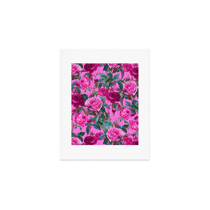  Pink Floral Garden Art Print Gallery Image 1