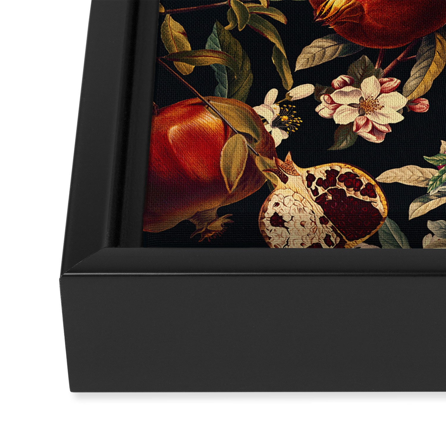 Pomegranate Garden II - Night Framed Canvas Print Gallery Image 3