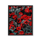 Poppy Garden Framed Canvas Print Gallery Image 6