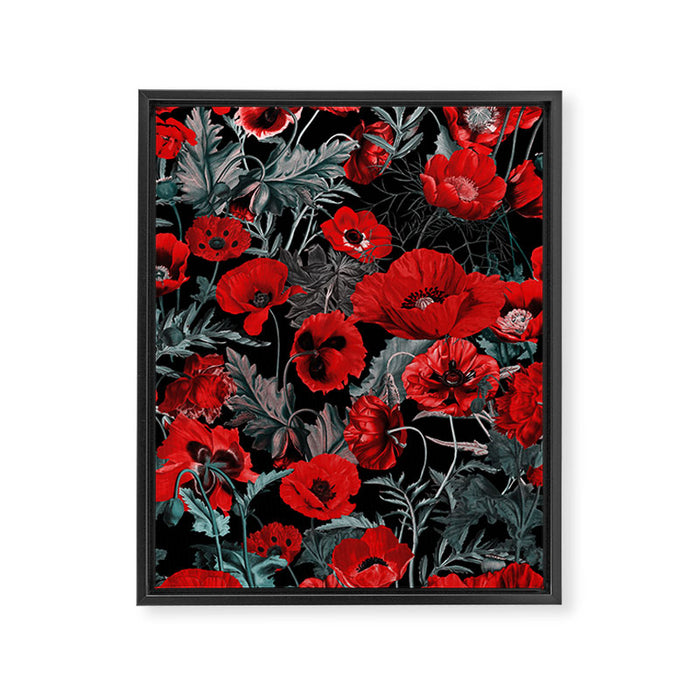 Poppy Garden Framed Canvas Print Gallery Image 1