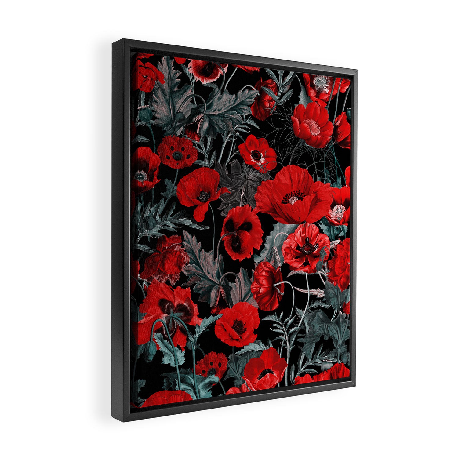 Poppy Garden Framed Canvas Print Gallery Image 2