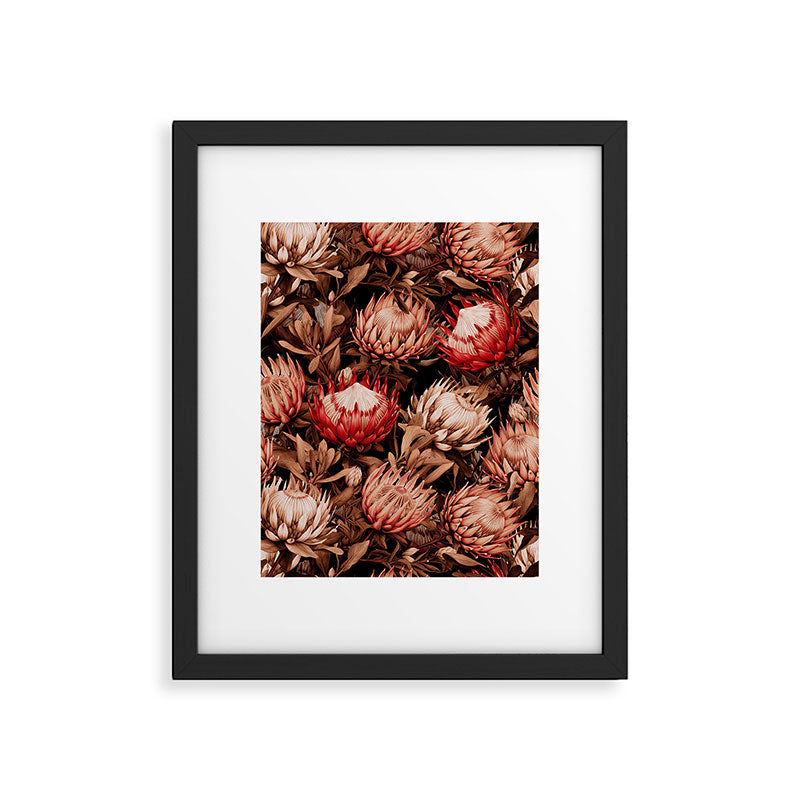 Protea Garden Night Framed Art Print Gallery Image 5