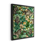 RACCOON AND FRUITS Framed Canvas Print Gallery Image 2