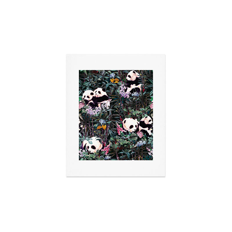 Rainforest Pandas Art Print Gallery Image 1