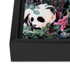 Rainforest Pandas Framed Canvas Print Gallery Image 3