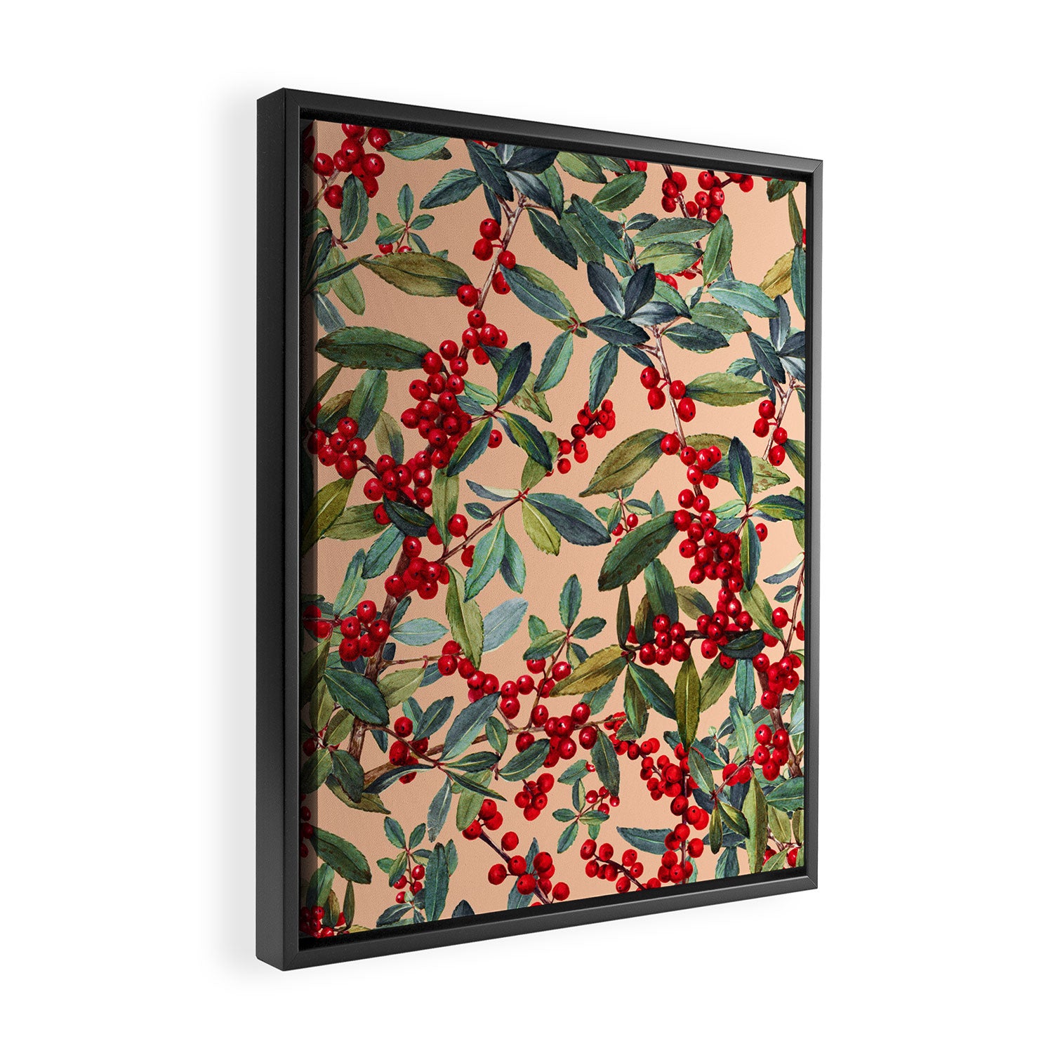Red Chokeberry Framed Canvas Print Gallery Image 2